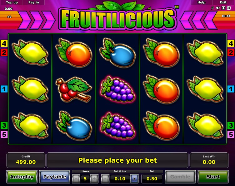 Игровой автомат «Fruitilicious» и о  официальный сайт Азино777