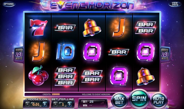 Игровой автомат «Event Horizon» в клубе Вулкан