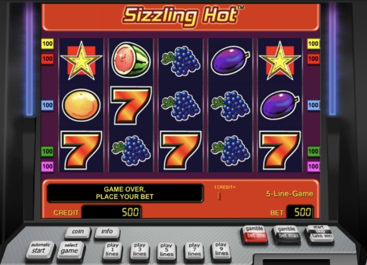 Игровой автомат «Sizzling Hot» в клубе Азино 777 вход